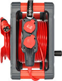 Brennenstuhl Professional Serisi 4 Soketli IP44 Lisanslı 33+5 Metre Isınma Şalterli  Makaralı Kablo H07BQ-F3G2.5