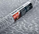 D-c-fix 303-0100 Gri Kadife Doku Leopar Desen Yapışkanlı Folyo (45cm x 1mt)
