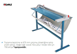 DAHLE 446 SÜRGÜLÜ GİYOTİN (92cm - 25sf)