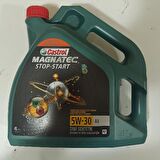 Castrol Magnatec Stop-Start 5W-30 Sentetik 4 lt DPF Benzin-Dizel Motor Yağı Üretim:2021 