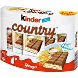 Kinder Country Milch Und Cerealien 9 Riegels 9 x 23,5 gr