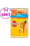 Pedigree Yavru Tavuklu Konserve 24X400 gr