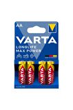 Varta Kalem Pil AA – Longlife Max Power 4’Lü