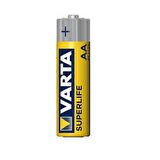 Varta Kalem Pil - AA Superlife Çinko Karbon Seri Shrink 4 Lü