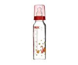 Nuk Silikon Emzikli Cam Biberon 250 Ml - Kırmızı