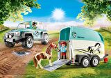Playmobil 70511 Kır Midilli Römorklu Midilli Çiftlik Arabası, midilli çiftliği, at oyuncakları, eğlenceli, yaratıcı rol yapma, oyun seti