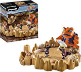 Playmobil Naruto Shippuden 70667 Naruto vs Pain, Krater Taban Plakası ve Dev Kurbağa Gamakichi ile Heyecan verici Düello, 5 Yaş ve Üzeri Çocuklar İçin Oyuncak