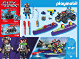 Playmobil City Action 71147 Dönüştürülebilir Sek Sürat Teknesi, 5 Yaş ve Üzeri Çocuklar İçin Oyuncak