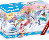 Playmobil Magic 71246 Pegasus Arabası ile Piknik, Büyük Çocuk Taçlı, 4 Yaşından Büyük Çocuklar İçin Oyuncak