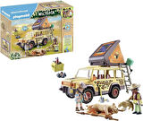 Playmobil Wiltopia 71293 Aslanlar ve Arazi Aracı, Savanada Macera Dolu Hayvan Bakımı, Sürdürülebilir Malzemeden Eğitici Oyuncak, 4 Yaşından Büyük Çocuklar İçin Oyuncak
