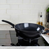 Fissler Ceratal Orbit Black Wok Tava 32 cm