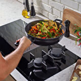 Fissler Ceratal Orbit Black Wok Tava 32 cm