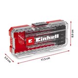 Orijinal Einhell S-CASE 10 parçalı duvar matkap ucu seti (DIN 10083-2'ye göre çelikten yapılmış, E 6.3 sap, takılı karbür uç, haddelenmiş mil, saklama kutusu dahil) - 49108743