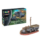 Revell Maket Model Kit Askeri Krupp Protze Kfz 69 3,7cm Pak 03344
