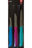 Zwilling 380990040 Twin Grip Sebze Bıçağı Seti 3'lü Mavi - Mor 