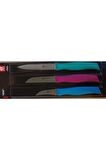 Zwilling 380990040 Twin Grip Sebze Bıçağı Seti 3'lü Mavi - Mor 
