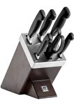 Zwilling FOUR STAR Bileyicili Bıçak Seti 6'lı Siyah 