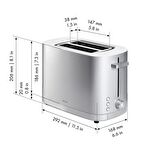 ZWILLING 530080000 EKMEK KIZARTMA MAKİNESİ 2X2