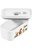 ZWILLING FRESH & SAVE VAKUMLU YEMEK TAŞIMA KABI, S, PLASTİK, BEYAZ-GRİ DİNO