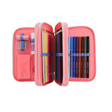 Topmodel 3 Katlı Dolu Kalemkutu Kalp Pullu