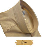 UMRE MARKET TAM DÜĞME KETEN SAFFAN GÖMLEK