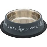 Trixie Köpek Pas.Çelik Mama Su Kabı 21cm 700ml Gri