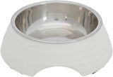 Trixie Köpek Mama ve Su Kabı, Melamin/Paslanmaz Çelik, 0.2lt/ø14cm, Beyaz