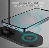 QASUL Led Masa Lambası Dokunmatik Kontrol Masa Lambası Kablosuz Şarj  Ofis Lambası Masa Lambası