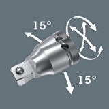 Wera 8794 B Zyklop Oynar Başlıklı 3/8" Lokma 05003584001