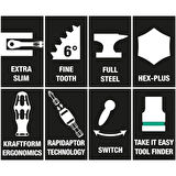 WERA Tool-Check Automotive1 Mini Lokma ve Bits Uç Seti (05200995001)