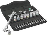 Wera 8100 SA 8 Mafsallı Metal Cırcırlı Zyklop Karma Seti 1/4" 05004018001