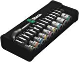 Wera 8100 SA 8 Mafsallı Metal Cırcırlı Zyklop Karma Seti 1/4" 05004018001