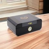 Racing Edition Karbon Dizayn Humidor Puro Kutusu Siyah 50's