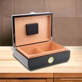 Racing Edition Karbon Dizayn Humidor Puro Kutusu Siyah 50's