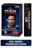 Schwarzkopf Men Perfect Erkek Saç Boyası 80 - Kahve Siyah 3 Adet