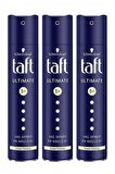 Taft Ultimate Saç Spreyi 5+ Kristal Parlaklığı 250 Ml 3 Adet