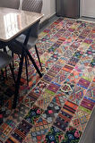 DECOSER DELÜX 4015 RENKLİ PATCHWORK MULTİ PAMUK YIKANABİLİR KİLİM