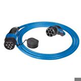 Mennekes Tip 2 Şarj İstasyonuyla Uyumlu Elektrikli Ev Tipi Araç Şarj Kablosu 7,5 m