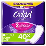 Orkid Yaprak Günlük Ped Normal Ekonomik Paket 40 Ped