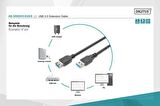 DIGITUS AK-300203-018-S 1,8m USB3.0 UZATMA. AE/AD