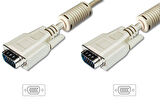 Digitus AK-310103-200-E 20 Mt VGA to VGA Erkek-Erkek AWG28 3Coax/7C Bej Görüntü Kablosu