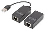 USB genişletici, USB1.1, 45 m'ye kadar Cat5/5e/6 (UTP, STP, SFT) kablo ile kullanım için