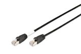Digitus DK-1644-030/BL-OD 3 mt S/FTP CAT6 AWG 27/7 Siyah Patch Cord Kablo