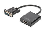 Digitus DA-70473 VGA to HDMI SES Erkek-Dişi 0.15Mt 1080p Full HD Dönüştürücü Adaptör