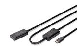 Aktif USB-C uzatma kablosu, 10m 5G, USB 3.2 Gen1, USB-C - USB-C (M/F)