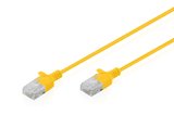Slim CAT 6 U-UTP  yüksek esnekliğe sahip ince data kablosu, bakır, 30 cm