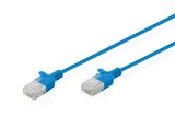 Slim CAT 6 U-UTP yüksek esnekliğe sahip ince data kablosu, bakır, 2 Metre