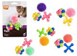 Karlie Kauçuk Kedi Oyuncakları 4Cm 3Lü