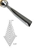 Kirschen Düz V Ağız Oyma Iskarpelası Cut41 - 12mm