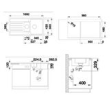 Blanco Legra 6S 1.5 Gözlü Beyaz Granit Eviye